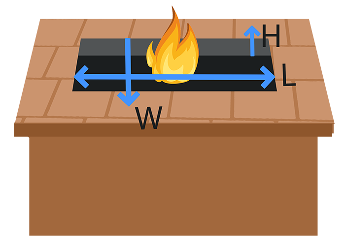 Square Fire Pit Diagram